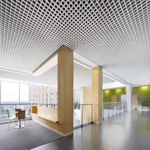Plafond Metal Grid Ceiling Design Aluminum Suspended Open Cell Ceiling Tiles