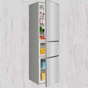 <span class=keywords><strong>Réfrigérateur</strong></span> congélateur trois portes D 158L à bas <span class=keywords><strong>prix</strong></span> en argent pour les familles, maisons louées avec fonctions de congélation et de réfrigération - Product Image 1