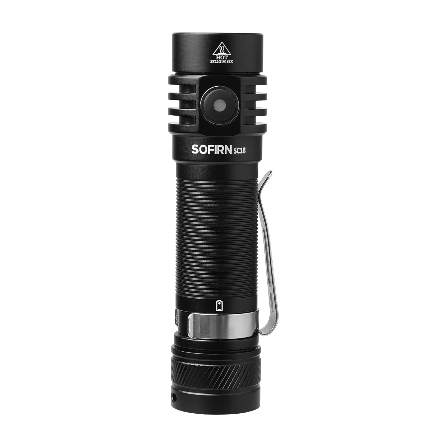 2023 Hot Selling 1800lm EDC Flashlight SST40 LED 18650 Rechargeable Torch TIR Optics Lens Lantern with Power indicator