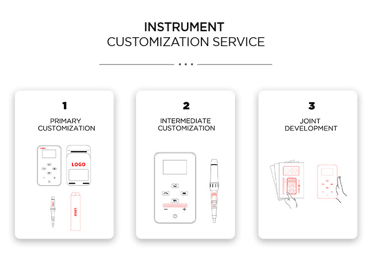 Famisoo Factory OEM Custom Scalp Permanent Makeup Micro Eyebrows Tattoo Machine microblading kit for eyebrow embroidery