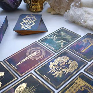 100% fabricante personalizado <span class=keywords><strong>tarot</strong></span> <span class=keywords><strong>de</strong></span> Marseille <span class=keywords><strong>Tarot</strong></span> impresión Ángel Mini <span class=keywords><strong>Tarot</strong></span> cartas personalizadas naipes - Product Image 5