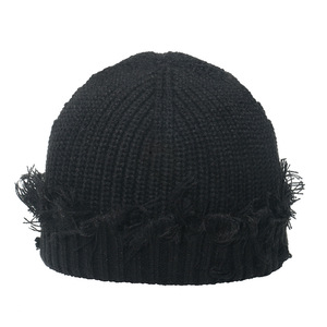 Thời trang mới Phụ Nữ Ấm nhiều màu tùy chỉnh Acrylic đồng bằng đau khổ bị hỏng Beanie Hat - Product Image 6