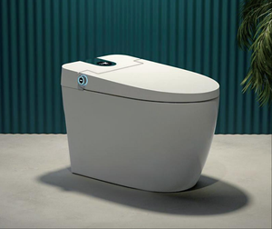 Asiento de Inodoro Inteligente Vogo con Control Remoto, Bidé de Acero Inoxidable, Acabado Negro Brillante Cuadrado para Baños Públicos - Certificado SAA - Product Image 3