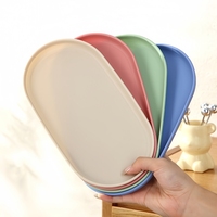 Groothandel Ovale Wegwerp PP Multifunctionele Enkelvoudige Opbergbak voor Sieraden Fruit Schalen Keuken Badkamer Logo Beschikbaar