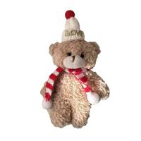 Vente chaude De Noël Édition Limitée Santa Hat Écharpe Ours En Peluche Jouet En Peluche Compagnon Couette Aimé Enfants Cadeau De Noël