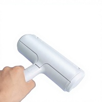 Rouleau anti-poils de chat réutilisable, portable, luxueux, en plastique, motif dessin animé, sûr, doux, brosse bidirectionnelle, poignée ergonomique