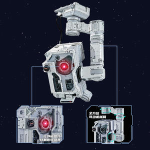 <span class=keywords><strong>Mos</strong></span> स्मार्ट स्टील 3 डी रोबोट कुत्ते 1:5 पैमाने संगीत डिय टॉय एब्स प्लास्टिक चार-पहिया मेकानम पहिया प्रकाश घूम पृथ्वी विधानसभा - Product Image 2