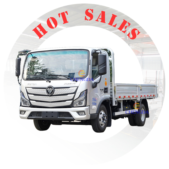 New 4*2 4*4 Diesel Electric Trucks 6 Wheels 3Tons 5Ton 8 Tons Foton Mini Light Cargo Truck Price for Sale