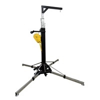Soporte de luz Heyulin de aluminio de alta resistencia con manivela, capacidad de carga de 100 kg, para exteriores, exhibiciones de truss, iluminación de escenarios y bodas