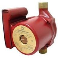 ปั๊มน้ำหมุนเวียน Grundfos Up15 18B7 1 25 แรงม้า 115 โวลต์ ตัวปั๊มทองเหลือง สีแดง สำหรับน้ำร้อน - Product Image 1