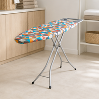 Planche à repasser pliable personnalisable, table à repasser rétractable, table compacte pour le soin des vêtements avec support latéral pour fer à repasser