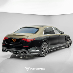 Kit de Carrocería de Fibra de Carbono Estilo <span class=keywords><strong>M</strong></span> para Mercedes Benz Clase S W223, Difusor Delantero, Faldones Laterales, Cubierta de Espejo - Product Image 5