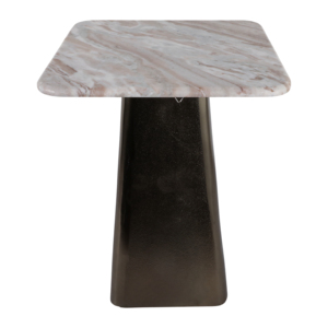 Tavolino moderno quadrato in marmo, piccolo tavolino da salotto, tavolino d'appoggio per soggiorno, tavolino porta bevande - Product Image 5