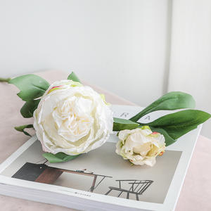 Bouquet de fleurs de pivoine en rayonne écologique de haute qualité pour la Saint-Valentin, Pâques, Halloween, décoration de table, remise <span class=keywords><strong>des</strong></span> diplômes, fête <span class=keywords><strong>des</strong></span> pères - Product Image 3