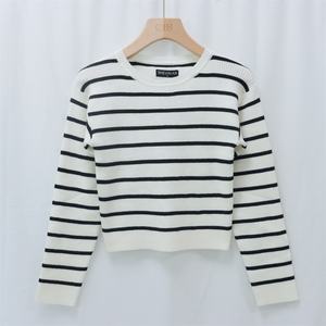 Maglione da <span class=keywords><strong>Donna</strong></span> Personalizzato a Collo Alto con Maniche Lunghe a Coste, Anti-Pilling, a Righe, Casual Autunnale - Produttore - Product Image 1