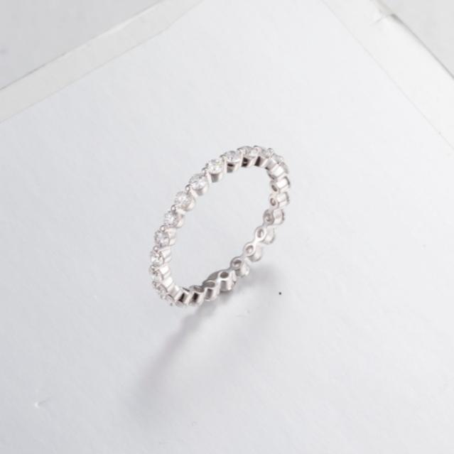 Classic PT900 Platinum 0.99ct Heart Cut Lab Grown Diamond Ring | GRA Certified Heart Cut Lab Created Diamond Wedding Band Ring