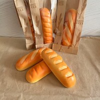 Jouet Squishy Anti-Stress en PU Souple à Remontée Lente, Simulation de Pain, Croissant, Toast