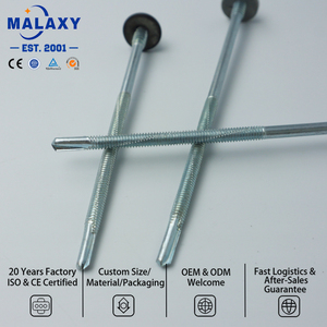 MALAXY - Vis autoperceuse longue en acier au carbone zingué avec rondelle EPDM pour panneau sandwich - Product Image 3