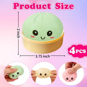 ของเล่นบีบยืดหยุ่นรูปทรงขนมปังแบบสมจริง พร้อมลายการ์ตูน บรรเทาความเครียด คืนรูปช้าๆ สำหรับทุกเพศทุกวัย - Product Image 4