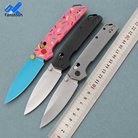 Couteau pliant OEM KS2038, lame en acier D2, manche en aluminium, couteau de survie pour le camping, la chasse et les activités de plein air, avec clip de poche