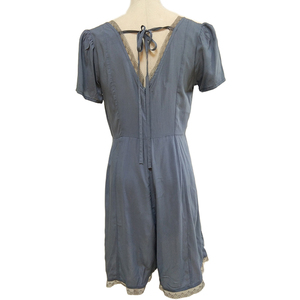 Profond V cou noeud papillon manches courtes robe conceptions femmes dames casual <span class=keywords><strong>chic</strong></span> plus la taille des vêtements robe - Product Image 3