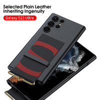 Étui de téléphone en PC ultra-fin de luxe GKK pour S23/S24/S25 Ultra avec protection contre les chocs et dragonne souple