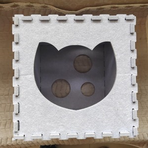 Venta al por mayor plegable gato fieltro casa interior gatito mascota cueva cama <span class=keywords><strong>DIY</strong></span> nido plegable para mascotas - Product Image 5