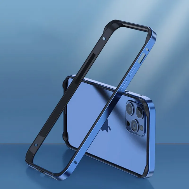 Metal Bumper Phone Case for iPhone 12 13 14 Plus Pro Max Metal Bumper For iPhone 12 11 XS Max XR 8 7 Cover Case
