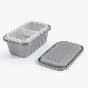厂家热卖微波炉食品储存塑料盒带盖快餐外卖一次性饭盒食品储存容器