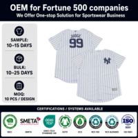 OEM personnalisé enfants jeunes rayé Baseball Jersey bouton vers le bas brodé Logo Sportswear respirant grande taille Design TF