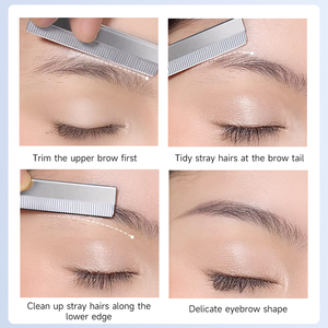 Rasoio per Sopracciglia in Acciaio Inossidabile, Lama per Rimozione Peli, Strumento di Bellezza per Trucco Permanente - Product Image 4