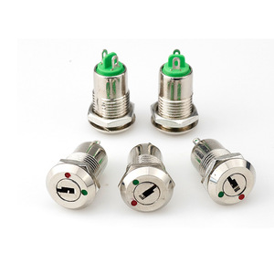 Ks-02 สวิตช์โรตารี 12 มม. 1 ไม่มี 12v ล็อคอิเล็กทรอนิกส์สำหรับอุปกรณ์อิเล็กทรอนิกส์กันฝุ่นไอพี 31 - Product Image 1