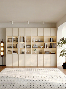 Libreria Bianca Autoportante <span class=keywords><strong>in</strong></span> <span class=keywords><strong>Legno</strong></span>, Scaffale Espositivo per Libri, Scaffalatura Moderna per Soggiorno - Product Image 3