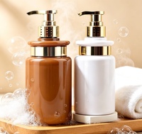 Flacon de shampoing et après-shampoing pour animaux de compagnie de luxe rechargeable de 300 ml et 500 ml avec pulvérisateur à pompe personnalisé