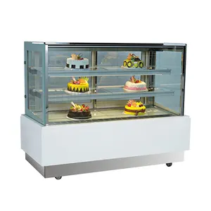Exibição de bolo refrigerador de padaria upright, alta qualidade, vitrine cooler para loja de padaria