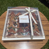 Boîte à fruits transparente sur mesure avec couvercle et fermeture à ruban pour plateaux de fruits frais coupés et emballages de pique-nique en plein air
