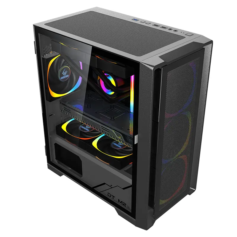 Nhà máy nóng bán ATX M-ATX trường hợp máy tính để bàn chơi game PC Trường hợp với chất lượng cao cho CPU Tủ PC Gamer PC