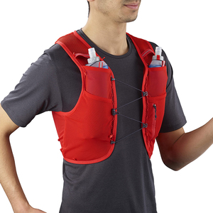 Chaleco de Hidratación Personalizado Rojo para Mujer, Ligero, para Senderismo, Trail Running, Ciclismo, Carreras, Maratón, con Botella de Agua - Product Image 3