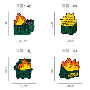 Broche de Solapa Personalizado de Aleación de Zinc con Esmalte Suave, Diseño Creativo de Dibujos Animados de <span class=keywords><strong>Calcifer</strong></span> Flame, Recuerdo de Anime, Regalos para Mujeres, Bodas y Fiestas - Product Image 2