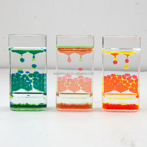 Temporizador de burbujas líquidas cuadrado con movimiento de agua, juguete sensorial relajante y antiestrés para escritorio, juego terapéutico de concentración - Product Image 6