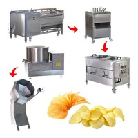 Équipement semi-automatique pour la fabrication de chips de banane, ligne de production de chips de banane avec machine à pain