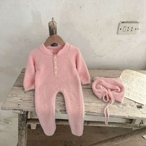 Ins Baby mono <span class=keywords><strong>100</strong></span> días de invierno Bebé Ropa de piel lindo oso bolsa pie mameluco fuera - Product Image 4