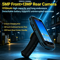 PDA robuste Android 12 de 6 pouces avec GMS 4G, scanner de codes-barres 1D 2D, terminal de données mobile pour l'inventaire
