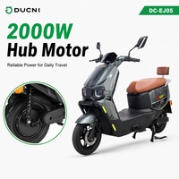 Scooter électrique 72V 1500W/2000W avec moteur de moyeu de 10 pouces, moto électrique pour la mobilité urbaine