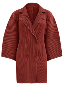 女装批发三宅百褶套装一码适合所有流苏上衣和裙子两件套正式女士时装套装 - Product Image 3