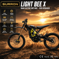 Moto tout-terrain électrique légère Surron LBX 2026 de 59 kg, 10 kW, 72 V, 35 Ah, 295 Nm de couple, maniabilité agile pour débutants et passionnés de tout-terrain