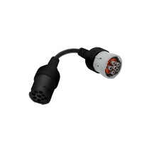 Mejor fábrica personalizado negro hembra a macho Sae 1708 J1708 Cable para lector de código