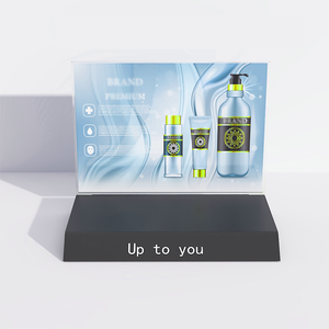 Bàn trưng bày sản phẩm trang điểm và chăm sóc da bằng acrylic đặt bàn hình chữ L, giá đỡ trưng bày mỹ phẩm bằng acrylic - Product Image 3