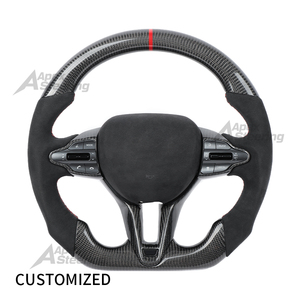 Volant sport en fibre de carbone Megalomania pour I30N/Elantra/<span class=keywords><strong>Genesis</strong></span> (<span class=keywords><strong>2017</strong></span>-) Personnalisable - Product Image 1