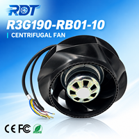 Ventilateur centrifuge pour armoire de commande R3G190-R801-10, assemblage de remplacement pour équipement de refroidissement et de ventilation industrielle PLC, débit d'air élevé